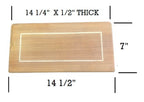 Chris Craft 26 Catalina Solid Teak w/ White Inlay Foot Rest 016-2655