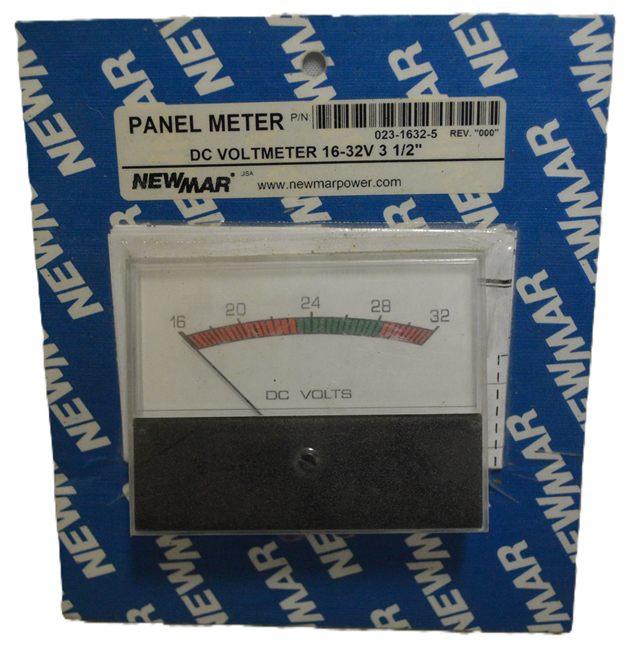 Newmar 16-32V DC Voltmeter 3.5" Panel Meter 023-1632-5