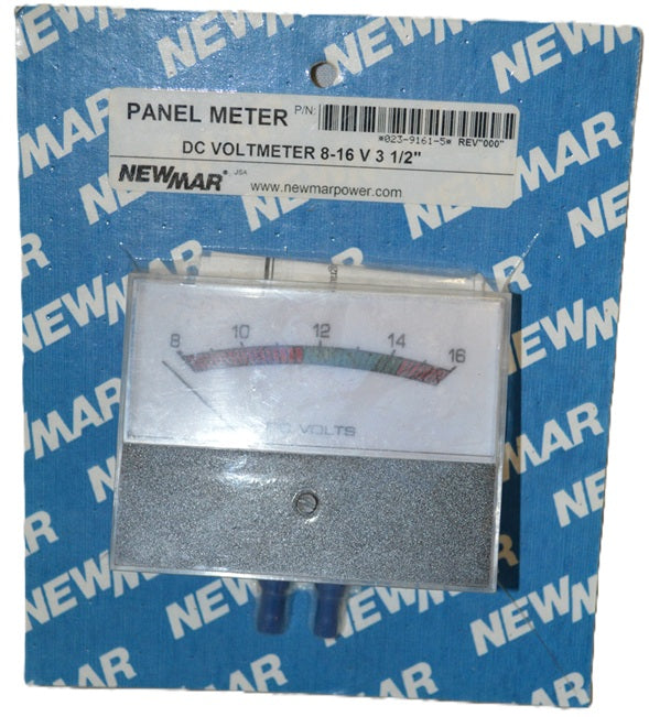 Newmar 8-16V DC Voltmeter 3.5" Panel Meter 023-9161-5