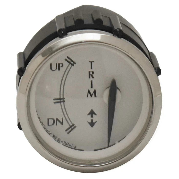 Johnson / Evinrude / OMC 2" Retro Newport Silver Trim Gauge 0775798 (GP7457A)
