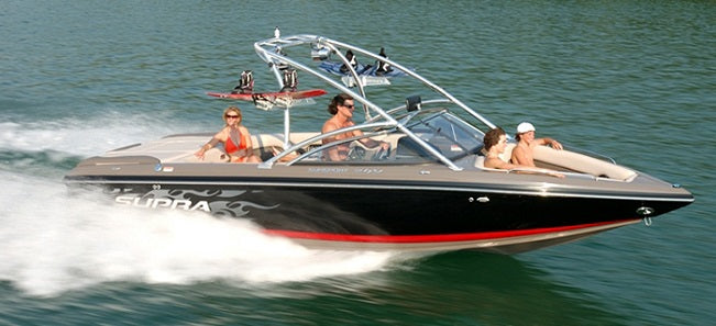 Skiers Choice 2008 Supra Sunsport 24V w/ Tower Sunbrella Navy Cockpit Cover SC107260