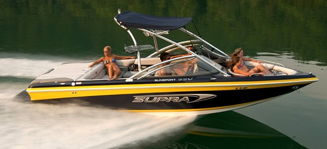 Skiers Choice 2008 Supra Sunsport 22V Sunbrella Mediterranean Blue Tonnaeu Cover SC107293