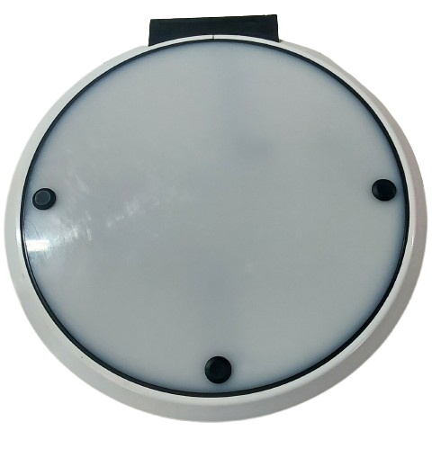 Bomar 20" Translucent White w/ Black Trim "A-Style" Aluminum Round Hatch N1139-10AX-WHT