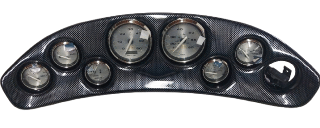 Monterey Boats/Pacer Marine Black Carbon Composite Instrument Kronos Gauge Panel 60251023-00-PANL