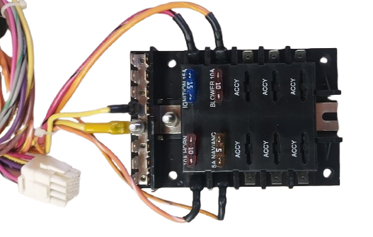 Monterey Boats/Pacer Marine Black Carbon Composite Ignition Switch Panel w/ Fuse Block 60253492-00-PANL