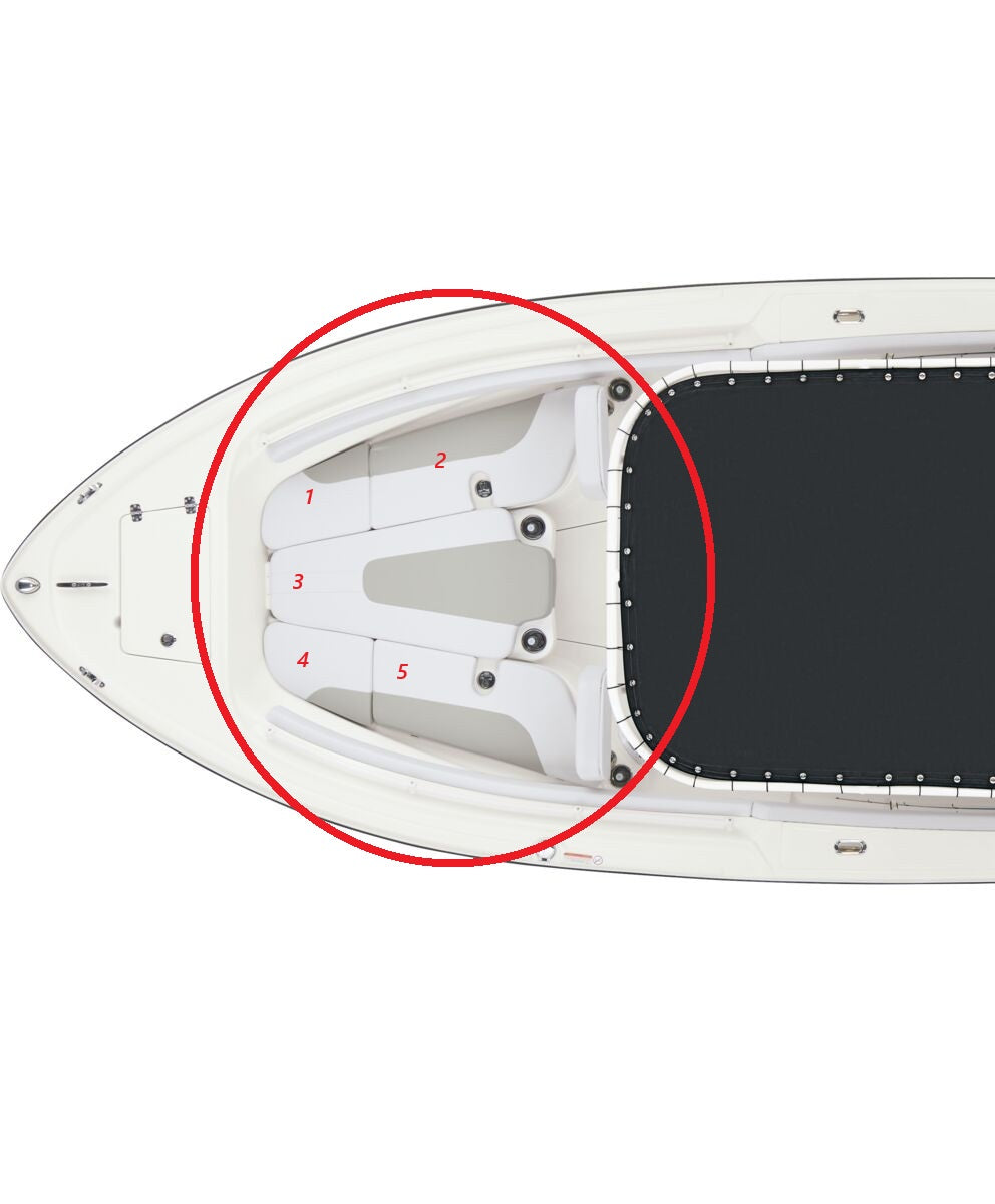Mako Boats 214 CC Bow Seating Cushion Set (5pc.)