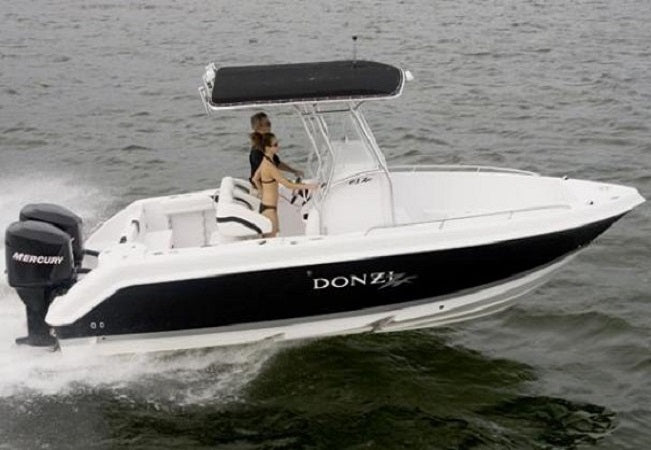 2005-2006 Donzi Marine 23 ZF Captains Navy Console Cover Canvas