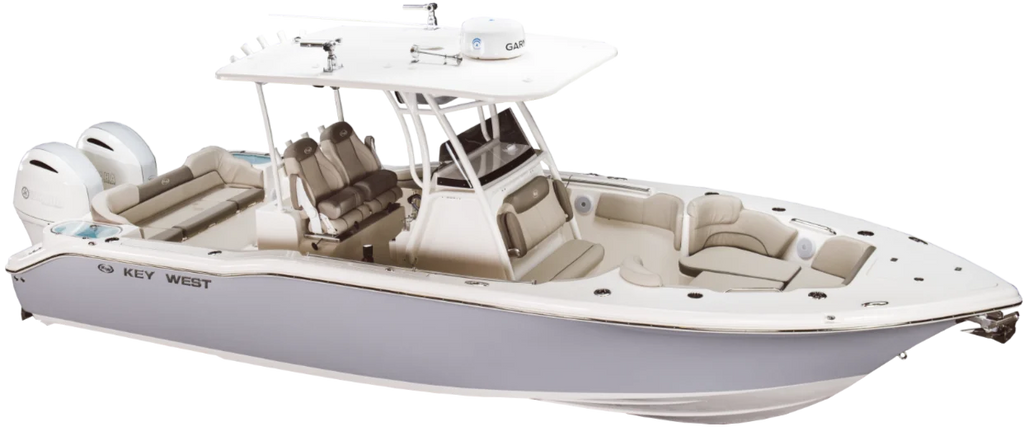 Key West Boats 263FS Sunbrella Toast T-Top Console Cover CC263FSTTOP