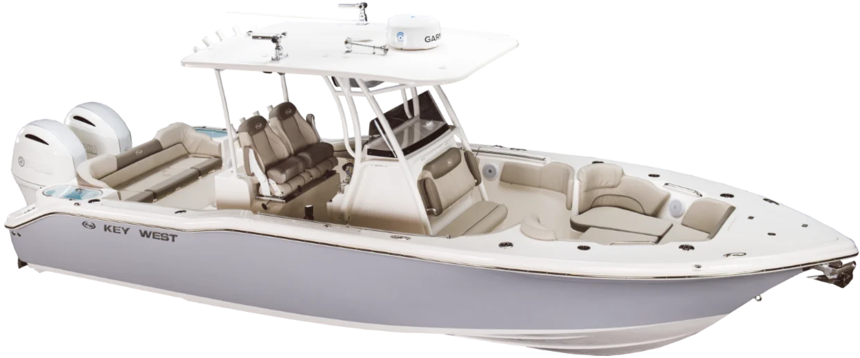 Key West Boats 263FS Sunbrella Toast T-Top Console Cover CC263FSTTOP