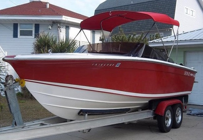 2008-2009 Donzi Marine 29 ZF Jockey Red Bimini Canvas