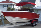 2008-2009 Donzi Marine 29 ZF Jockey Red Bimini Canvas