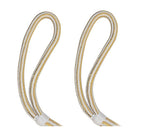 Extreme Max BoatTector 3/4" x 40' Double Loop Nylon Dock Line White/Gold 3006.2403