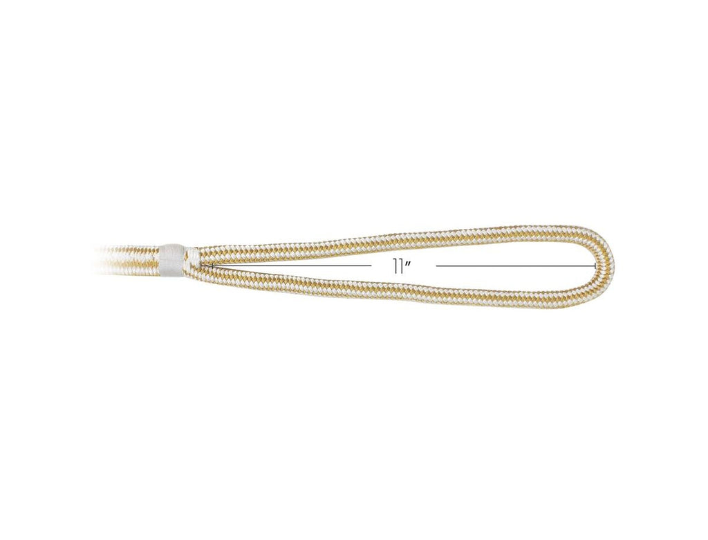 Extreme Max BoatTector 3/4" x 40' Double Loop Nylon Dock Line White/Gold 3006.2403