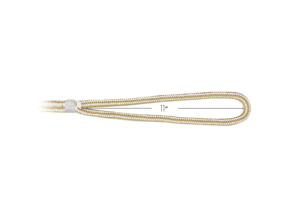Extreme Max BoatTector 3/4" x 40' Double Loop Nylon Dock Line White/Gold 3006.2403