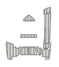 Monterey Boats 305SS Storm Grey Teak w/ Black Swim Platform Inlay Kit 25189957-00-SEAD