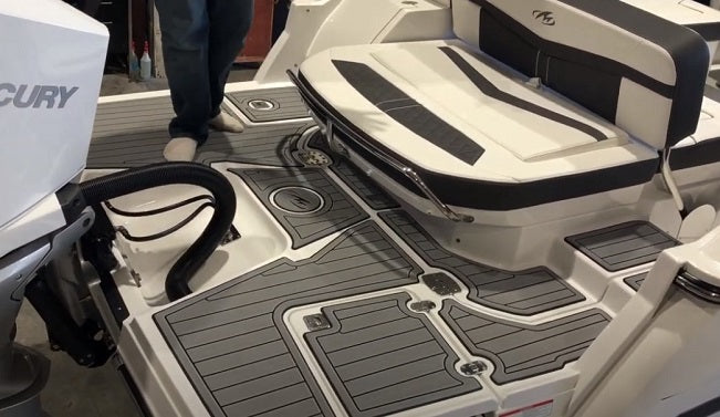 Monterey Boats 255SS Storm Grey Teak w/ Black Swim Platform Inlay Kit 25189998-00-SEAD