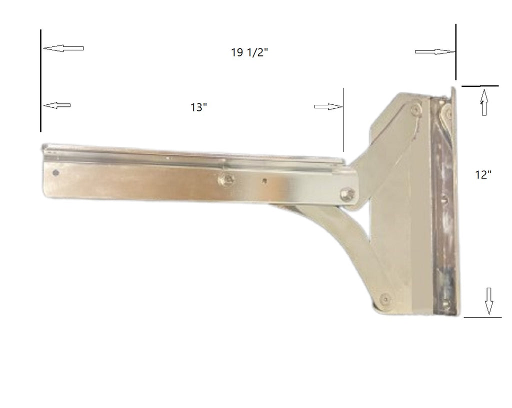 Chris Craft Stainless Steel/Aluminum Transom Seat Bracket Hinges (1 Pair) 029-7030