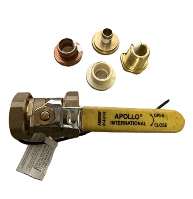 Apollo Union End 1/2" Universal Ball Valve & Fitting Kit 69BV0301PZ