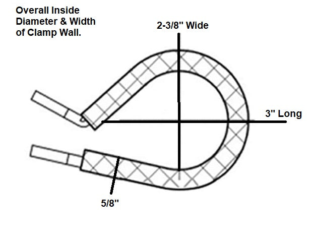 Star 2-3/8" Aluminum Rubber Cushion Cable Loom Clamp (Pack of 20) D-38