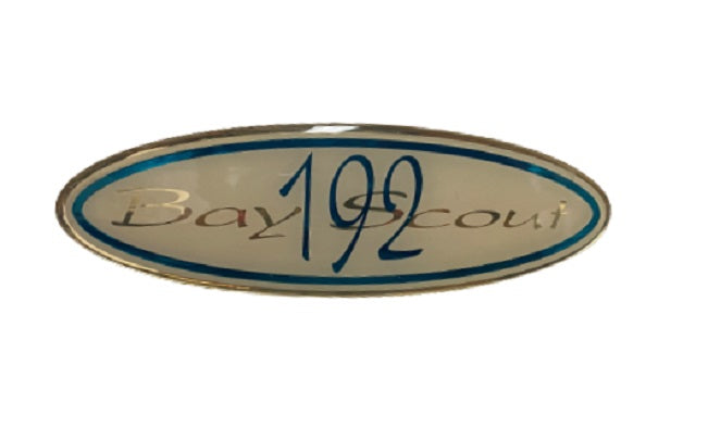 Scout Boats Bayscout 192 Teal Designator Logo Sticker Decal (1 Pair)