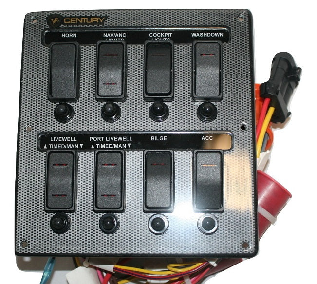Century Boats 2202 Bay Carbon Fiber Dash Switch Panel 56200433-PAN-SWT