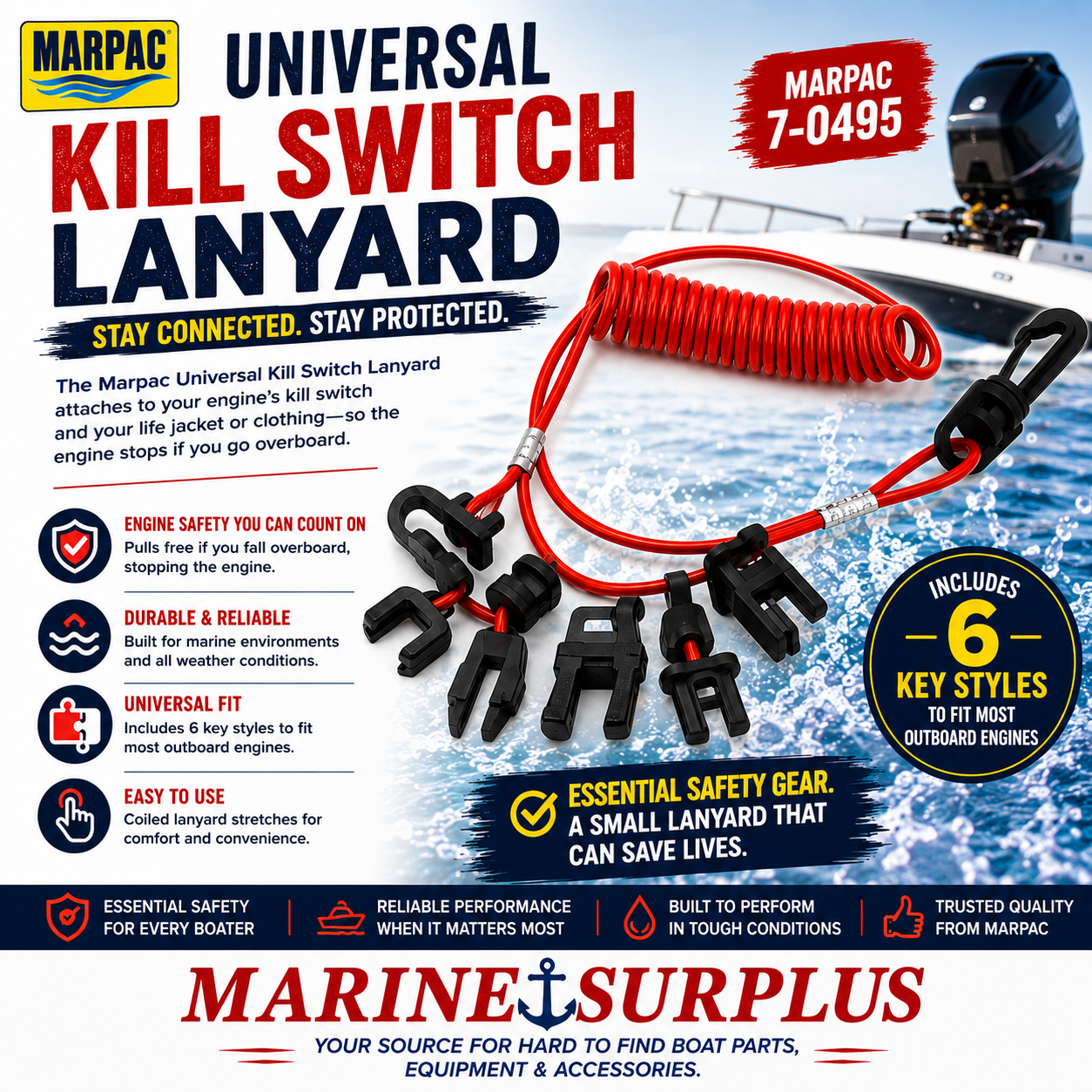 Marpac Universal Kill Switch Lanyard 7-0495
