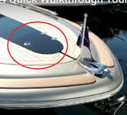 Chris Craft 32 & 34 Corsair Smoke Grey Plexiglass Deck Hatch 015-4121