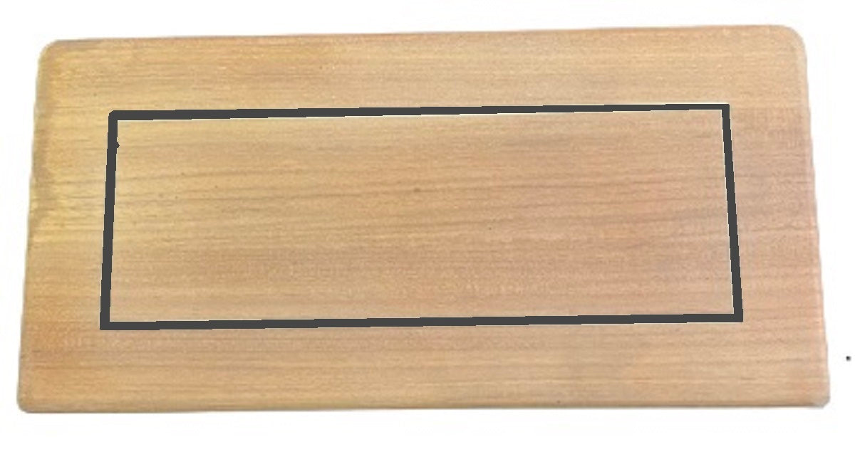 Chris Craft 26 Catalina Solid Teak W/ Black Inlay Foot Rest 016-2655