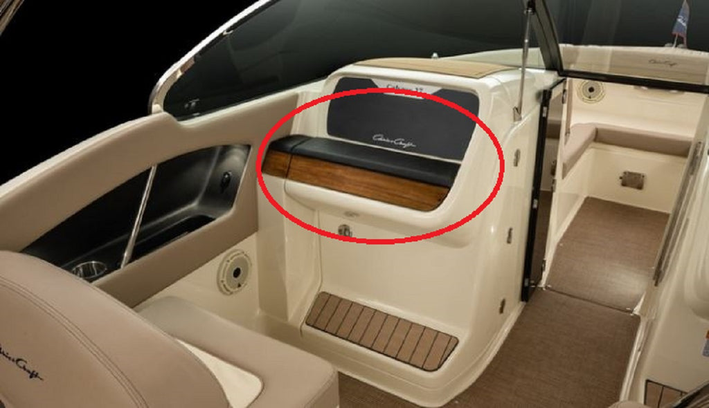 Chris Craft 24 Calypso Gloss Solid Teak Head Door Panel 018-00069