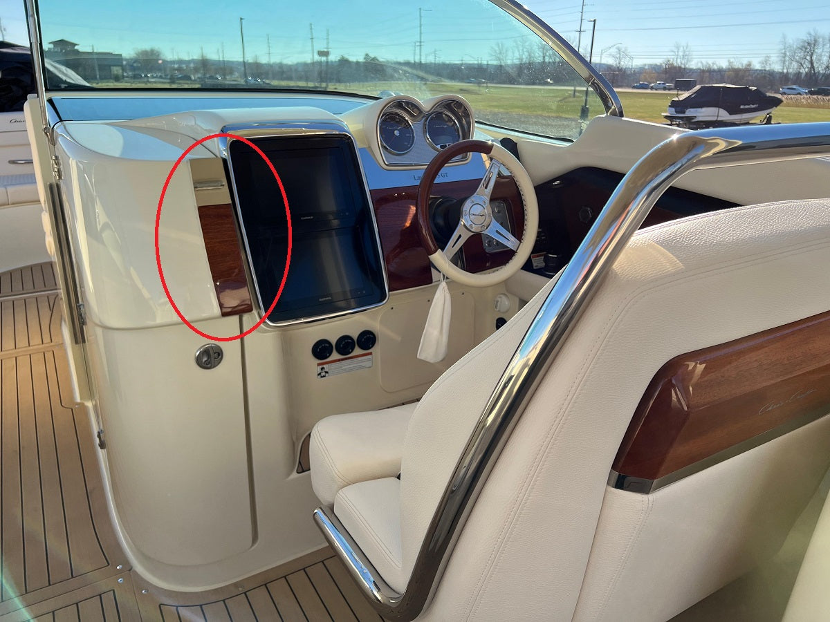 Chris-Craft 35 Launch GT Solid Mahogany Cabin Door Panel Accent Panel 018-3160