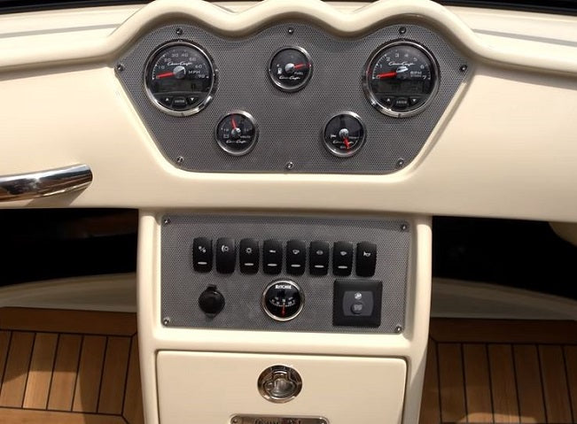 2019 Chris Craft 21 Capri Dash Switch Panel Blank 025-4001/025-2026