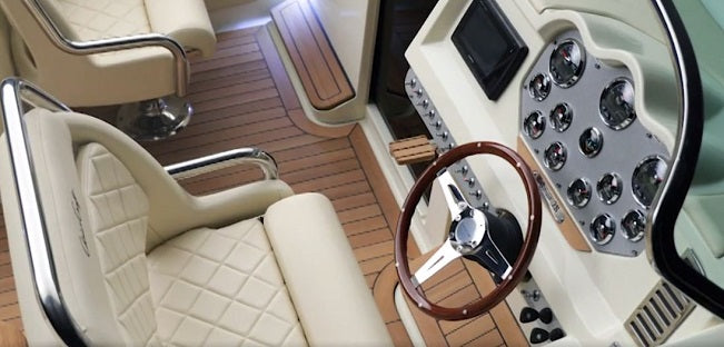 2009-Current Chris Craft Corsair Twin Engine Gauge Dash Panel Blank 025-4010