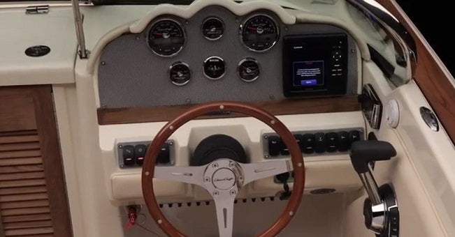 Chris Craft Launch 25 & Corsair 25 Gauge & Digital Navigation Instrument Dash Panel Blank 025-5252