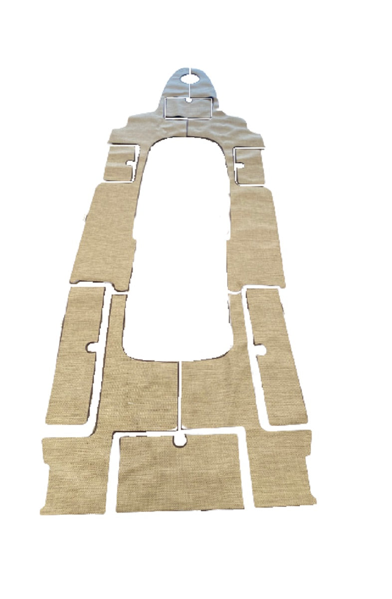 Chris-Craft 27 Catalina w/ Table & Livewell Jubilation Sand Dune Cockpit Mat Carpet Kit 048-6671