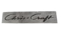 Chris Craft 25 Launch Stainless Steel Aft Logo Grill Emblem w/o Border 013-1101
