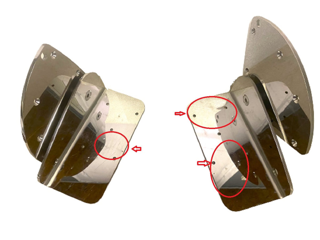 Chris Craft 24 Catalina Reversible Helm Back Rest Hinges (1 Pair) 060-00060