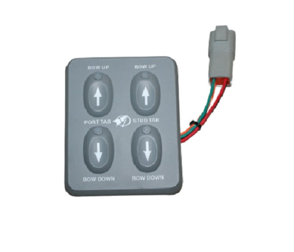 Chris Craft Grayhill Gray Trim Tab Control Pad 91YY5035-1