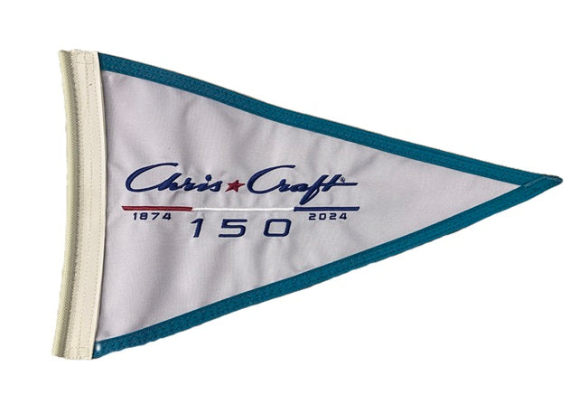 Chris Craft 150 Year Anniversary (1874-2024) Spline Style Pennant Flag