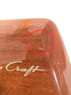 Chris Craft Logo Mahogany Wood Seat Back Emblem 018-3096