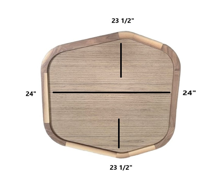 Chris Craft Corsair 34 Walnut Wood Table Top Only 018-3063