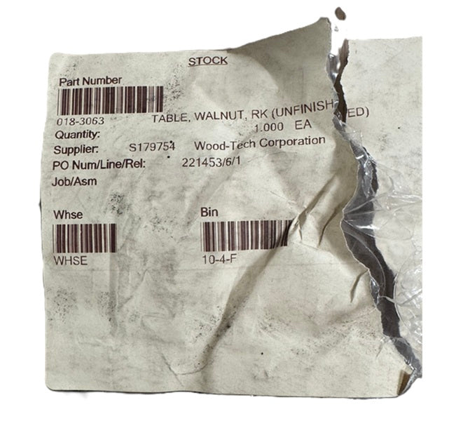 Chris Craft Corsair 34 Walnut Wood Table Top Only 018-3063