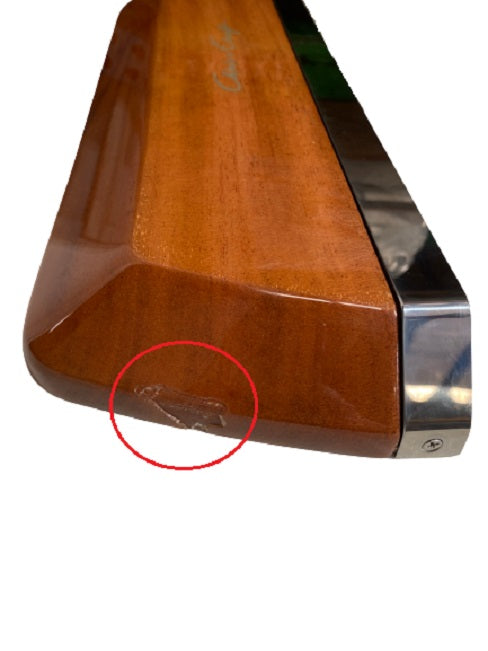 Chris Craft Logo Mahogany Wood Double Seat Back Emblem 018-3097