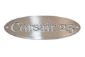 Chris Craft Corsair 25 Stainless Steel Logo Emblem 031-5256