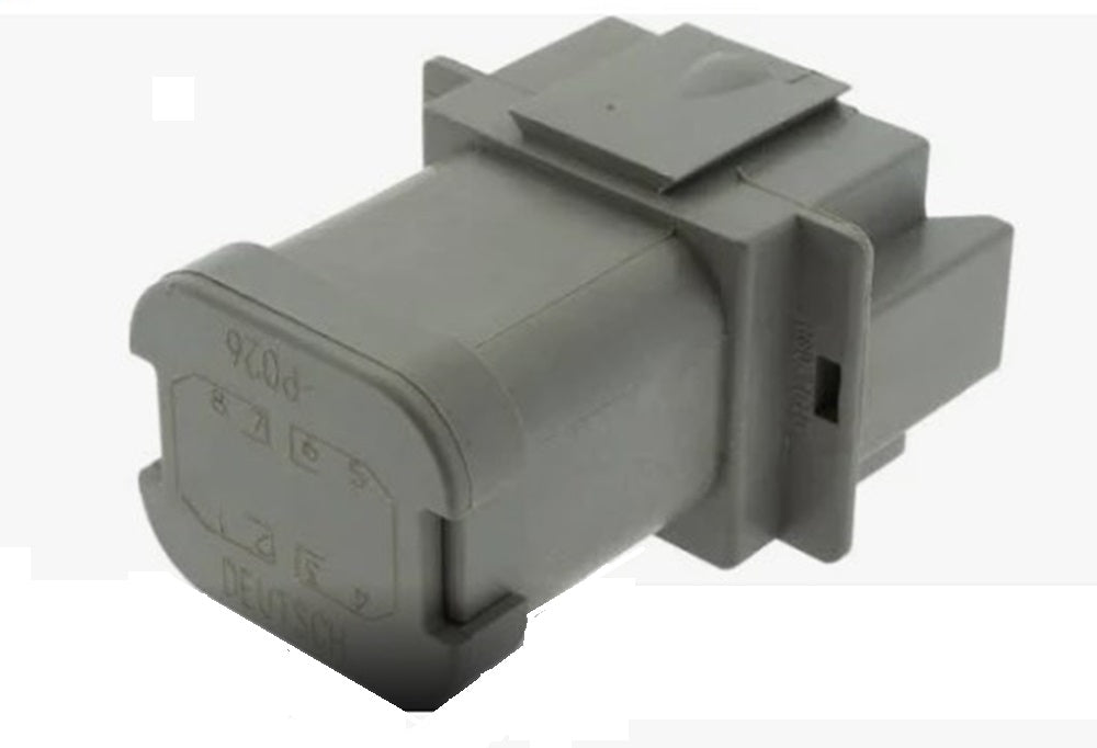 TE Connectivity 8-Pin Gray Deutsch Receptacle Connector (Set of 2) DT04-08PA-P026