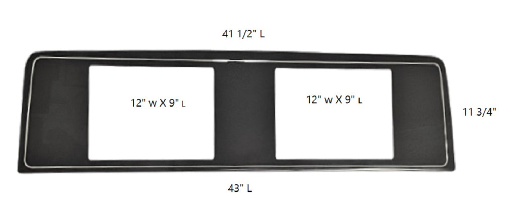 Scout Boats 2-Garmin Dash Panel w/o Air Conditioning Vent Cut Outs DH1181/191687-303451