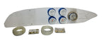 Donzi Marine ZX Performance Series White w/ Blue Bezel Dash Gauge Panel 10017834