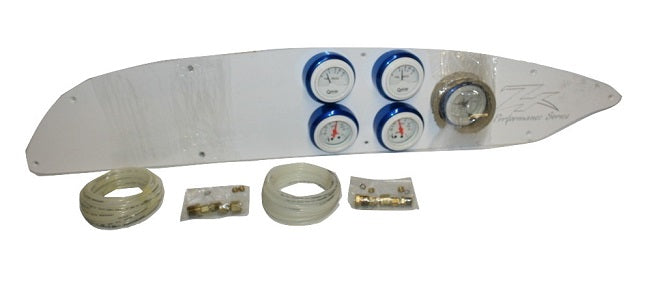 Donzi Marine ZX Performance Series White w/ Blue Bezel Dash Gauge Panel 10017834