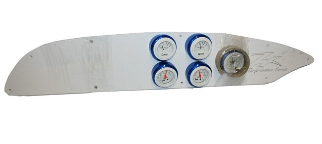 Donzi Marine ZX Performance Series White w/ Blue Bezel Dash Gauge Panel 10017834