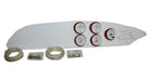 Donzi Marine ZX Performance Series White w/ Red Bezel Dash Gauge Panel 10017834
