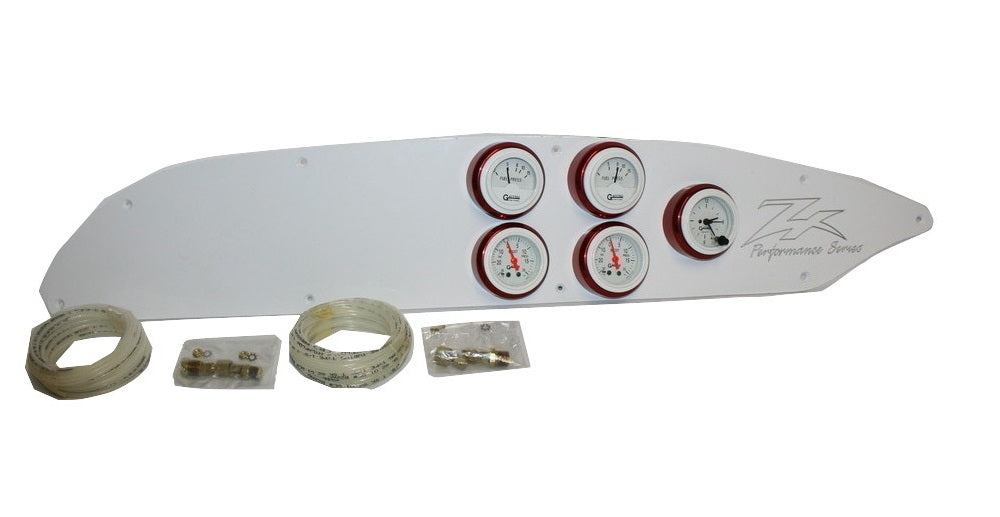 Donzi Marine ZX Performance Series White w/ Red Bezel Dash Gauge Panel 10017834